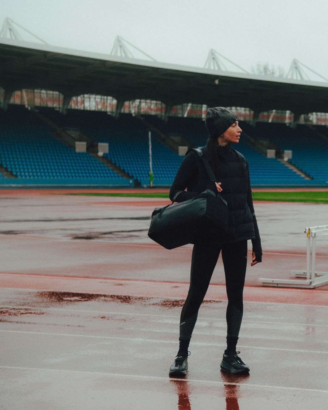 Hannah Williams at Crystal Palace race track