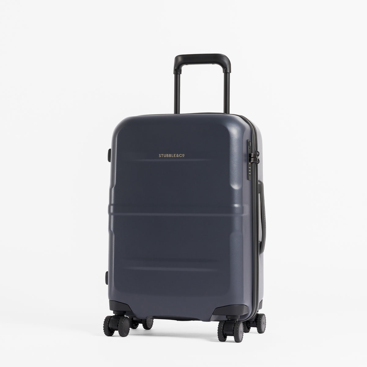 A studio shot of the front of the Hardshell 40L in Midnight Blue