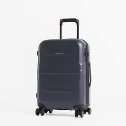 A studio shot of the front of the Hardshell 40L in Midnight Blue