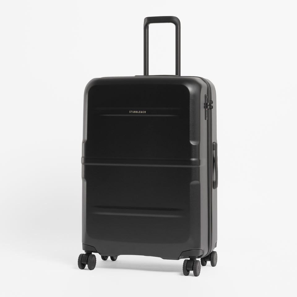 A studio shot of the front of the Hardshell 95L in All Black