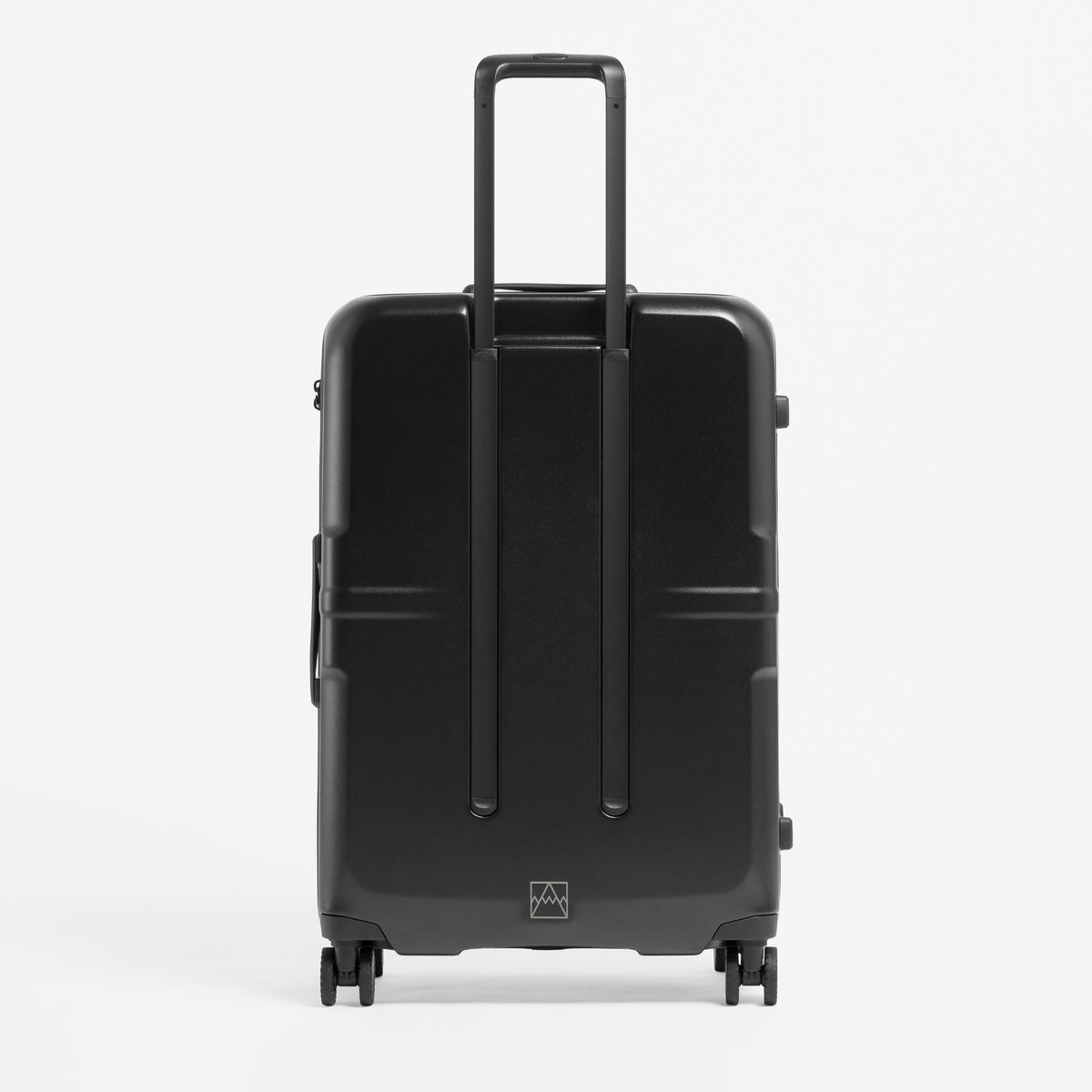 A studio shot of the back of the Hardshell 95L in All Black