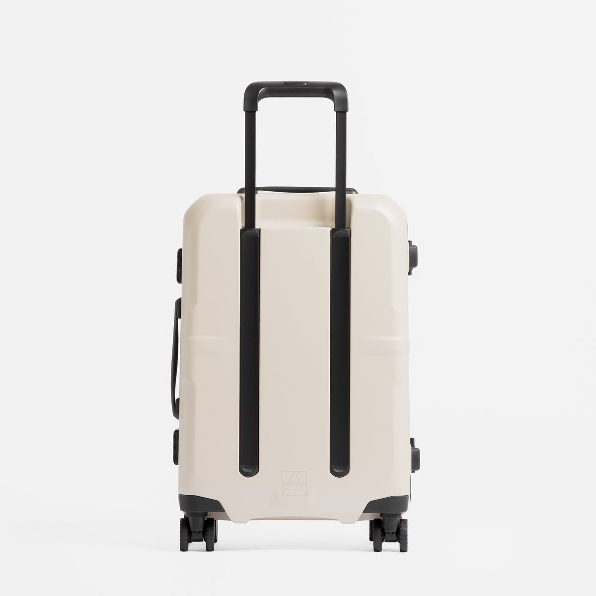 A studio shot on the back of the Hardshell Pro 40L in Sand