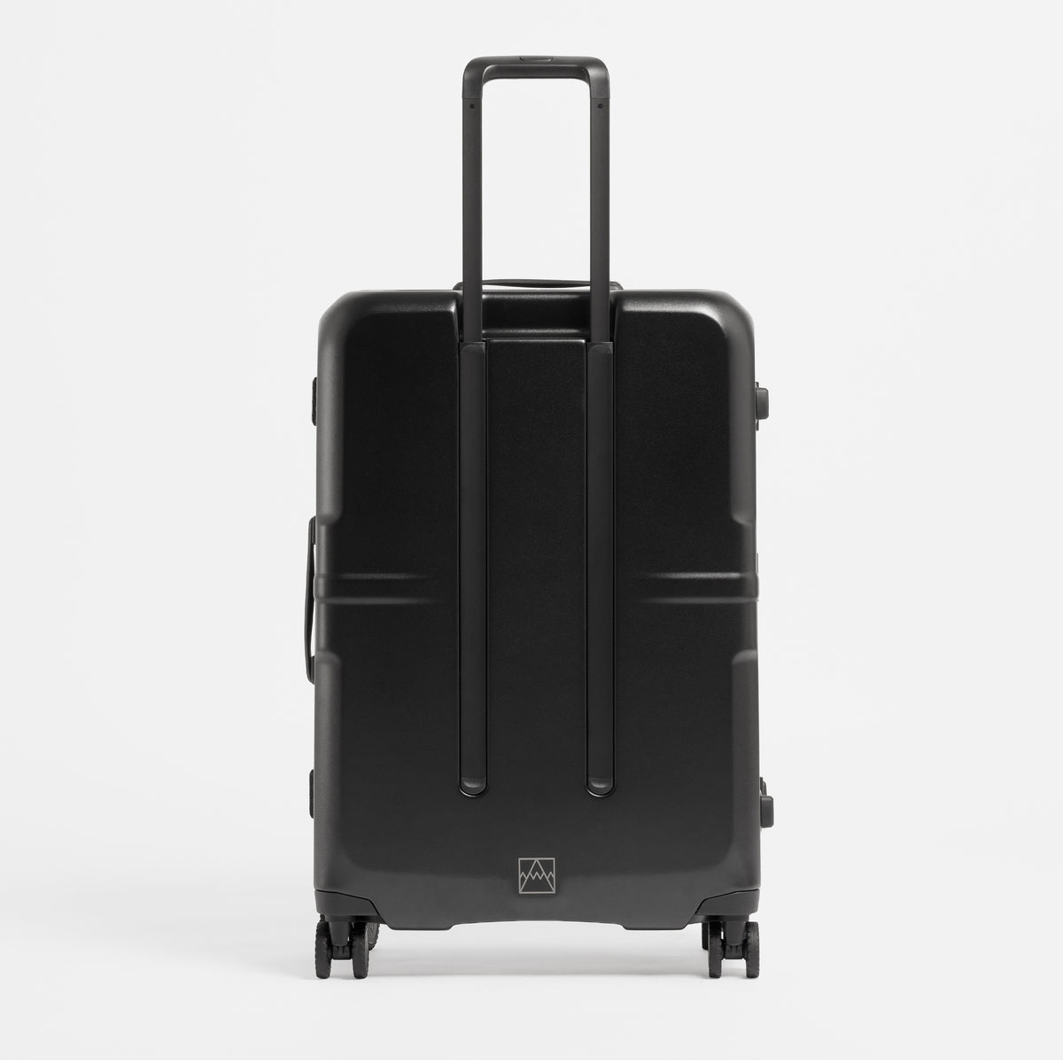 A studio shot of the back of the Hardshell Pro 95L in All Black