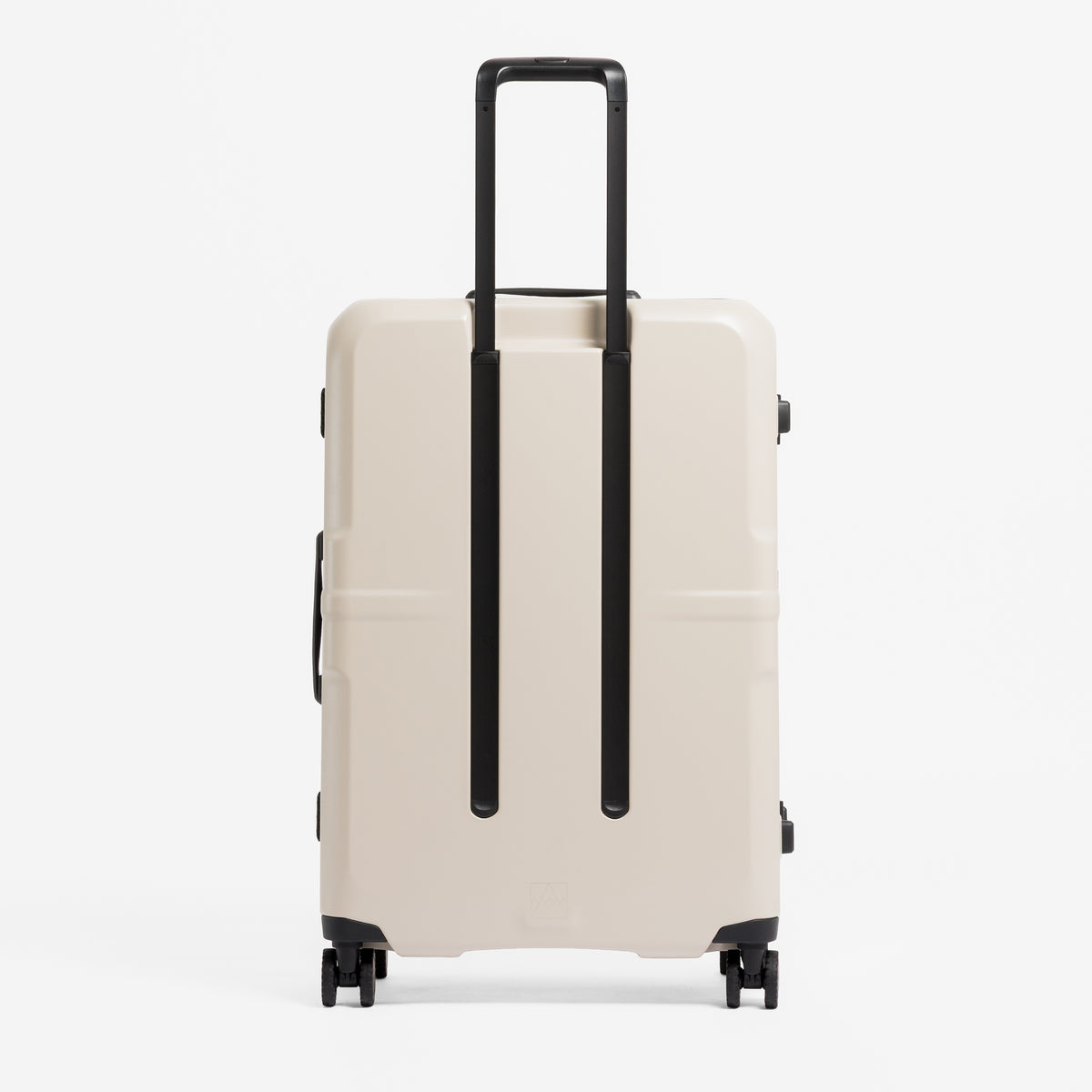 A studio shot of the back of the Hardshell Pro 95L in Sand