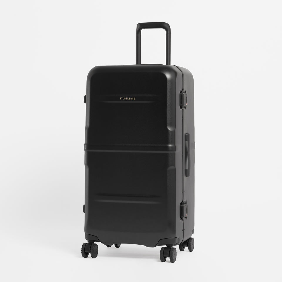 A studio shot of the front of the Hardshell Pro Trunk 100L in All Black