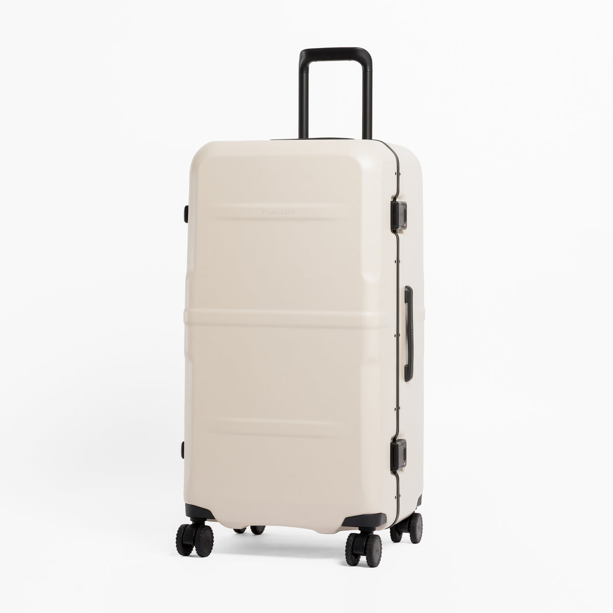 A studio shot of the front of the Hardshell Pro Trunk 100L in Sand