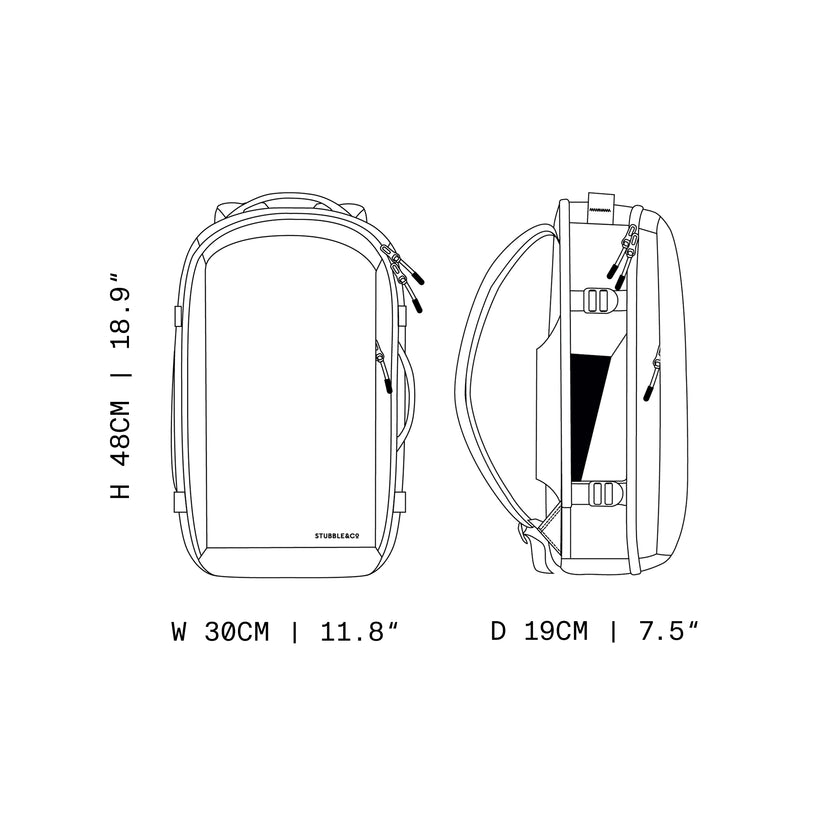 Hybrid Backpack 20L | Work & Travel | Stubble & Co