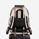 A studio shot of the trolley sleeve on the Hybrid Backpack 30L in Sand