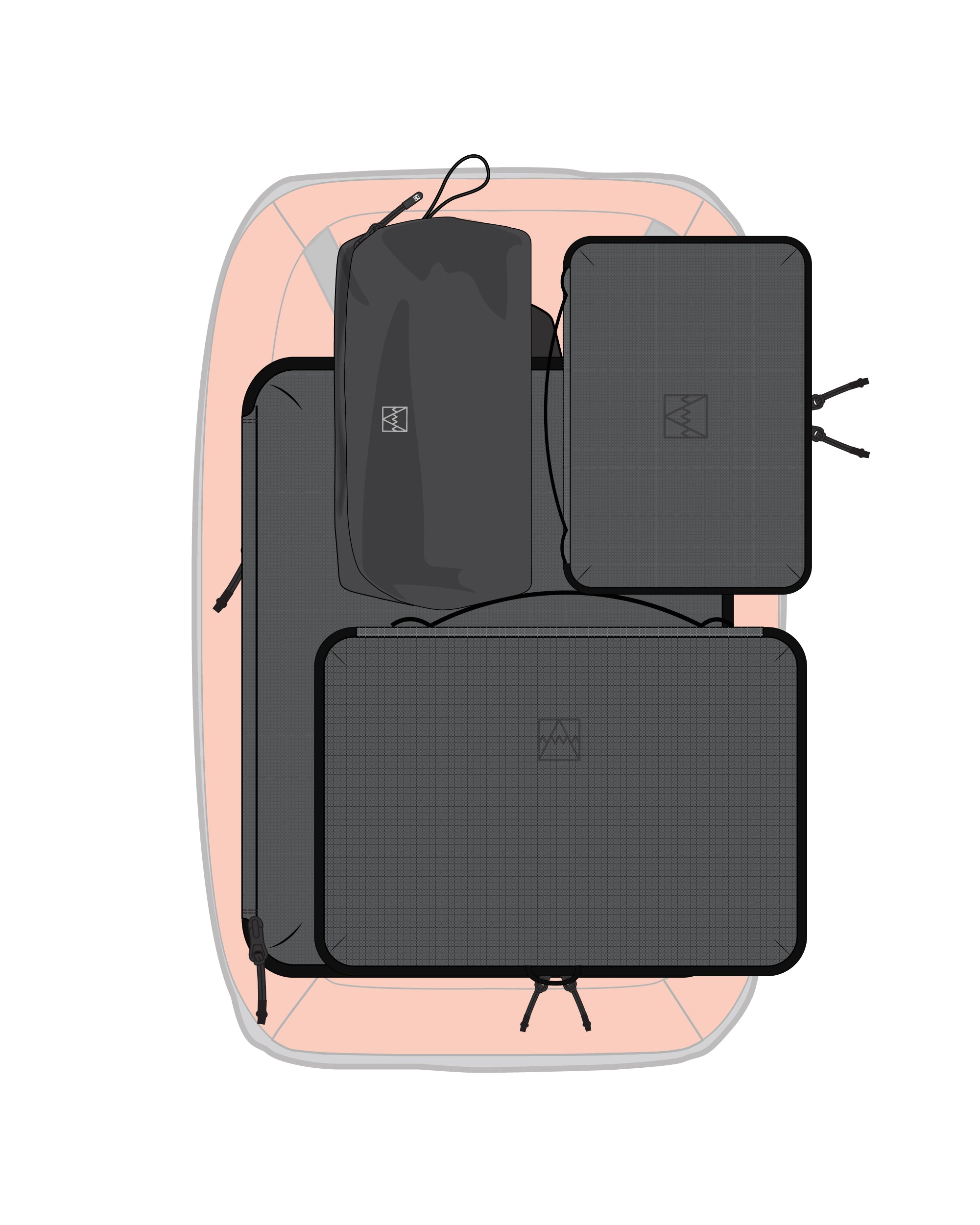 Using packing cubes in a backpack clearance