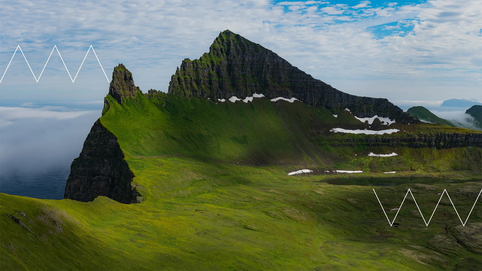 A landscape shot of a mountain in Iceland