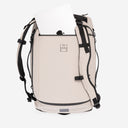 A studio shot of the laptop compartment on the Kit Bag 40L in Sand