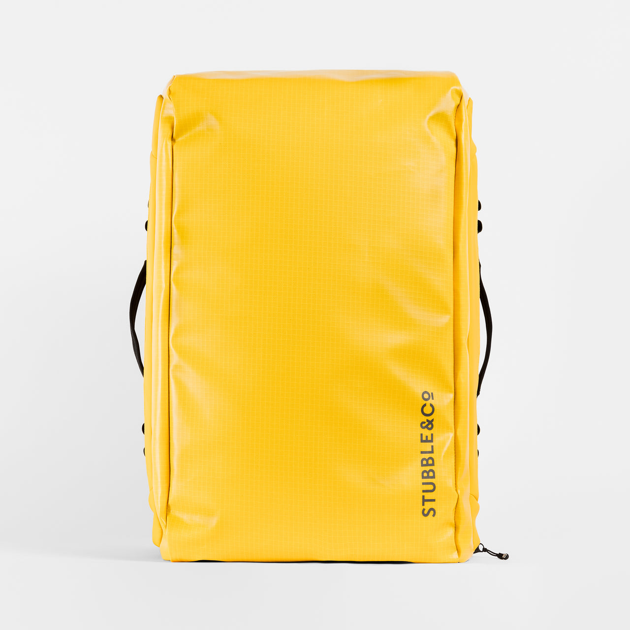 A studio shot of the waterproof base on a Kit Bag in Yellow