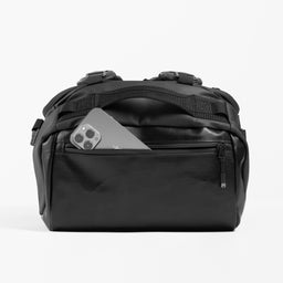 The Kit Bag All Black Backpack with zip pocket