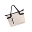 A studio shot of the front and side of a laptop tote 20l as cut out transparent PNG- sand