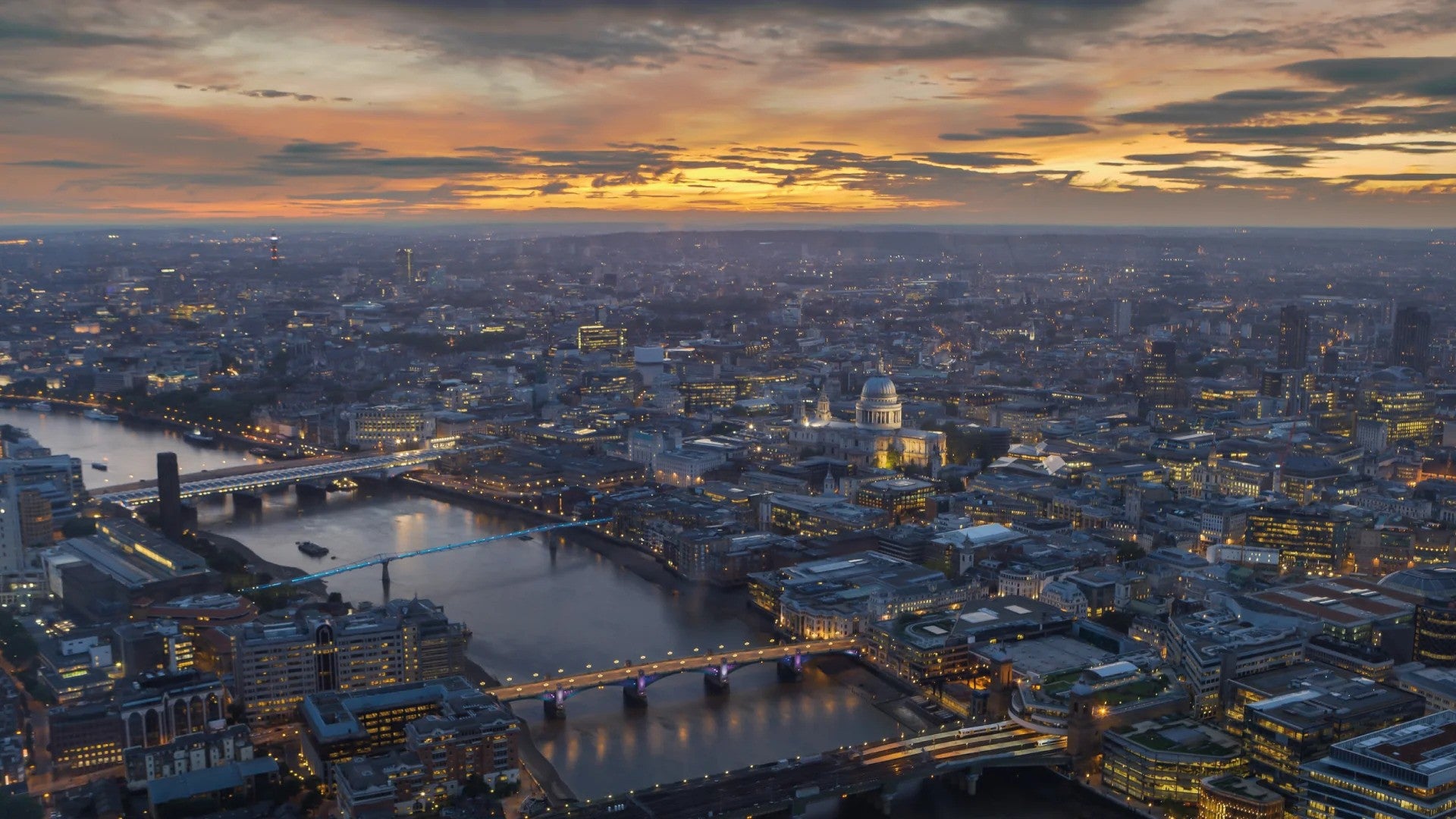 A shot of London City Skyline