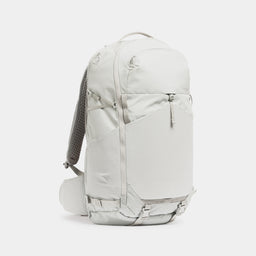 Motion Adventure Pack 38L in Ash, front angle with straps tucked away.