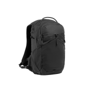 A studio shot of the front and side of an motion backpack 20l as cut out transparent PNG- charcoal