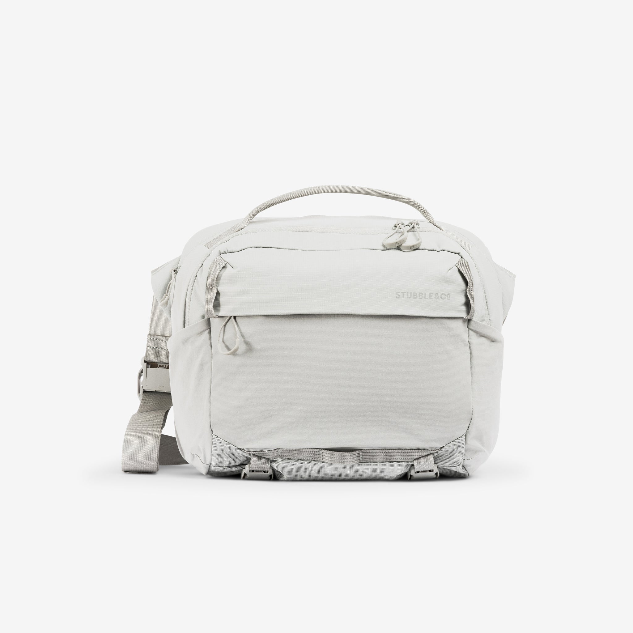 A studio shot of the front of the Ash Motion Sling 15L