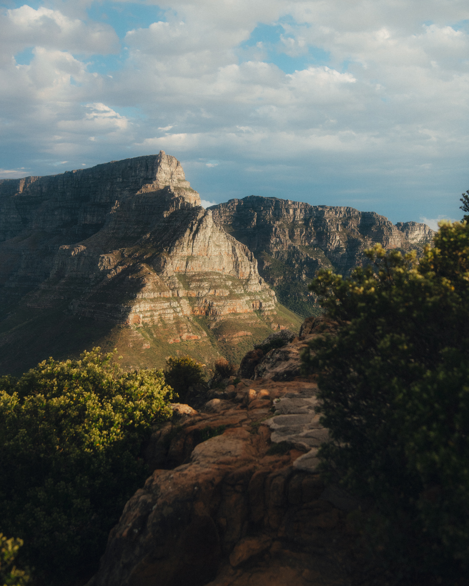 Mountain scape view in Cape Town, South Africa