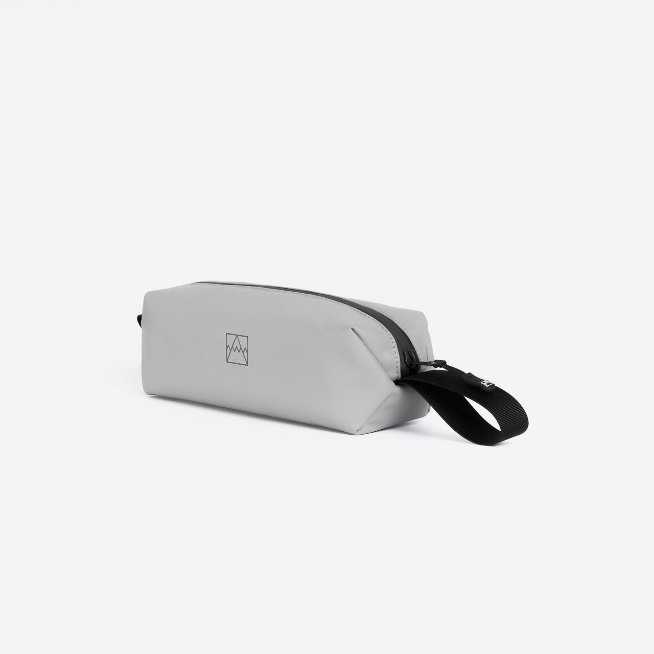 A studio shot of the front and side of the pencil case in Concrete