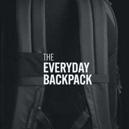 All Black Everyday Backpack benefits and features, the bag also comes in Concrete and Matcha and Midnight Blue