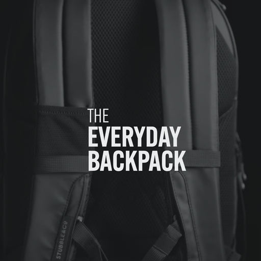 All Black Everyday Backpack benefits and features, the bag also comes in Concrete and Matcha and Midnight Blue