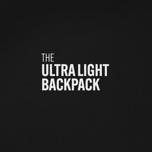 How to pack and fold the Ultra Light Backpack packable, which comes in Off White and All Black