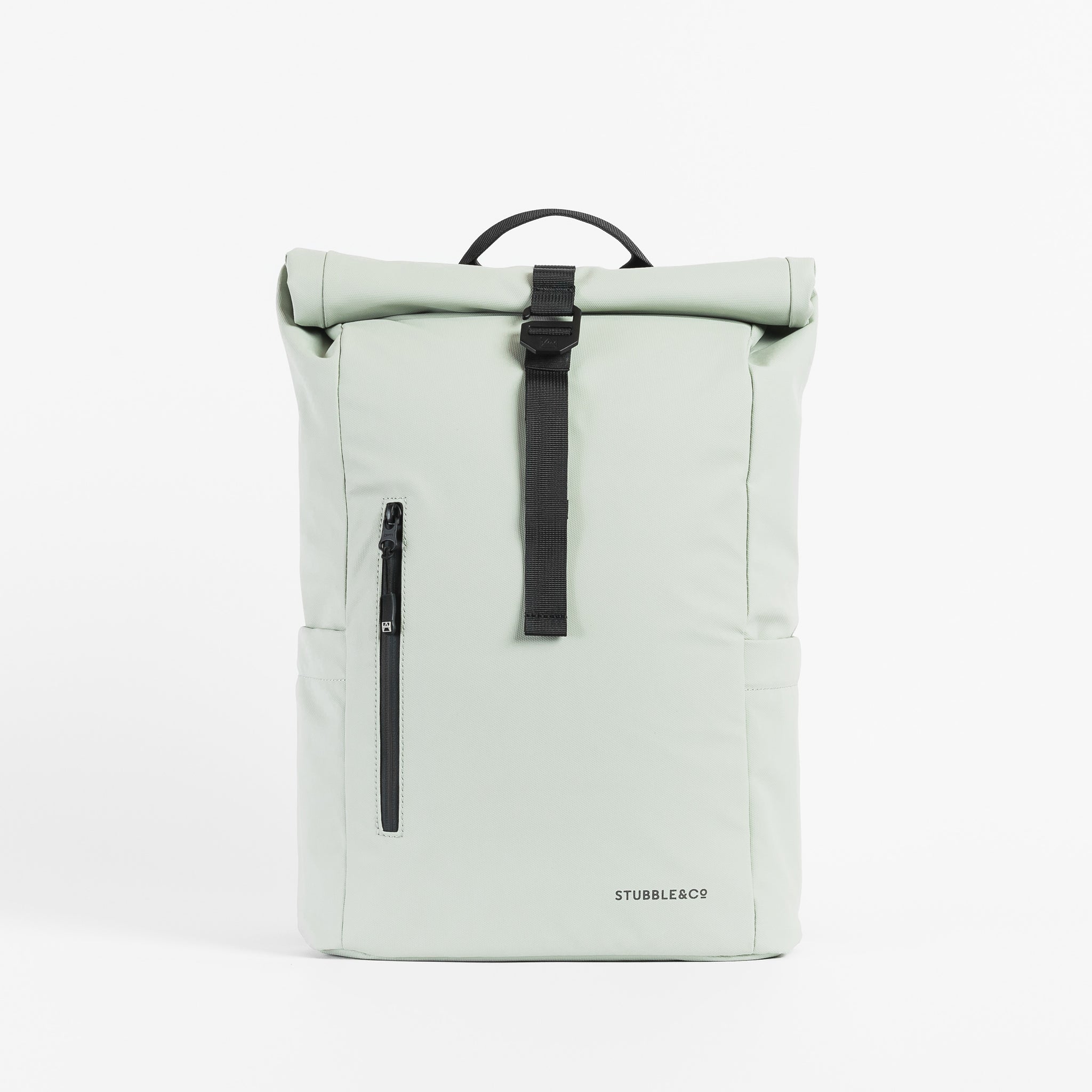A studio shot of the front of  the Roll Top 15L in Soft Mint