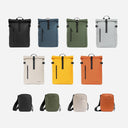 A collage of Roll Top 20l and Shoulder Bags in different colour [All variants]