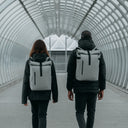 Man and women wearing The Roll Top in Concrete