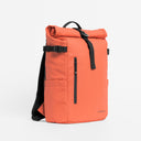 Front view of The Roll Top 20L backpack in Ember Orange