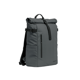 The Roll Top 20L backpack in Graphite at a side angle