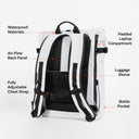 Back view of The Roll Top 20L in Arctic White