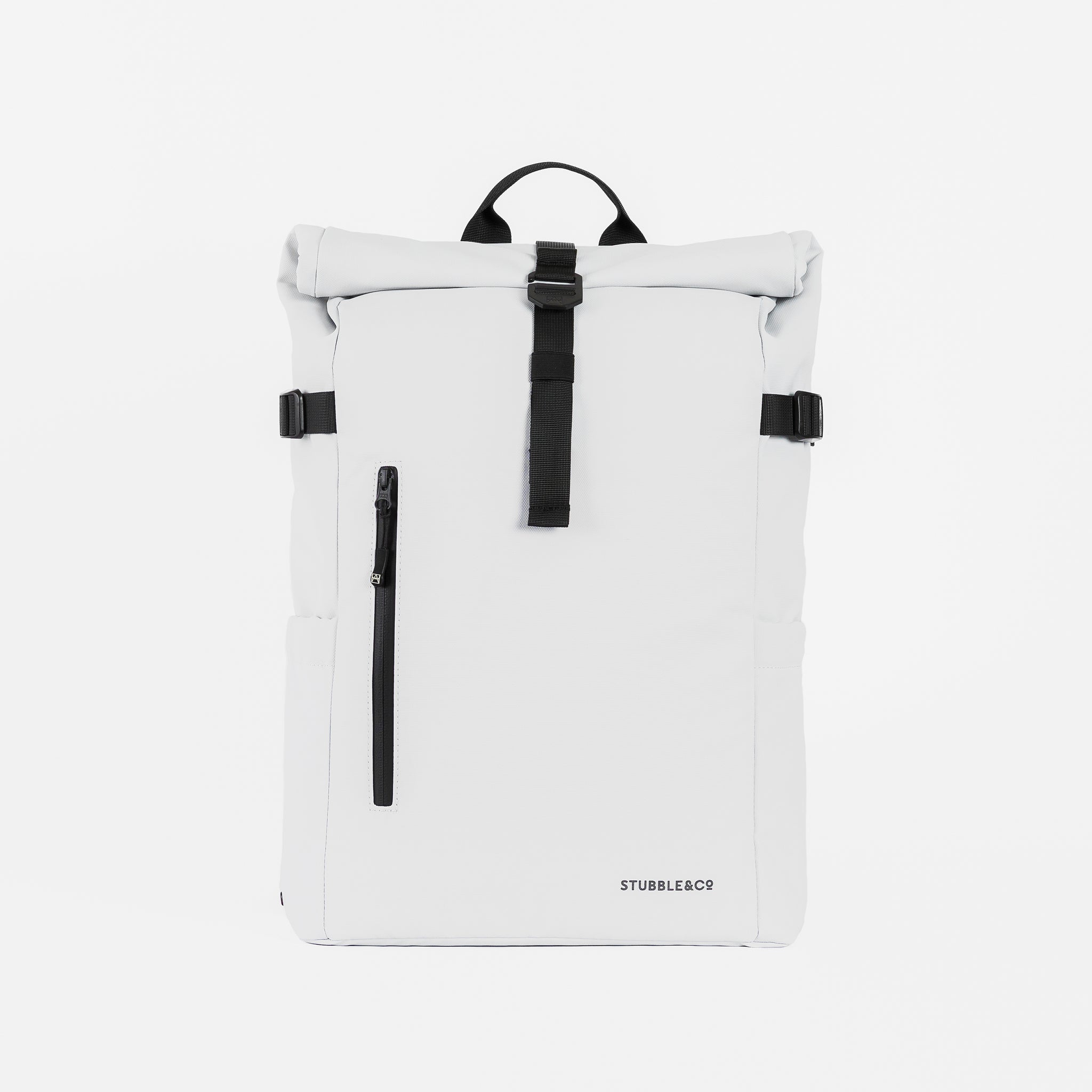 Front view of The Roll Top 20L in Arctic White