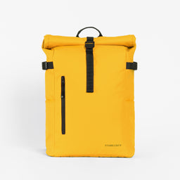 a studio shot of the front of a Yellow roll top  20l