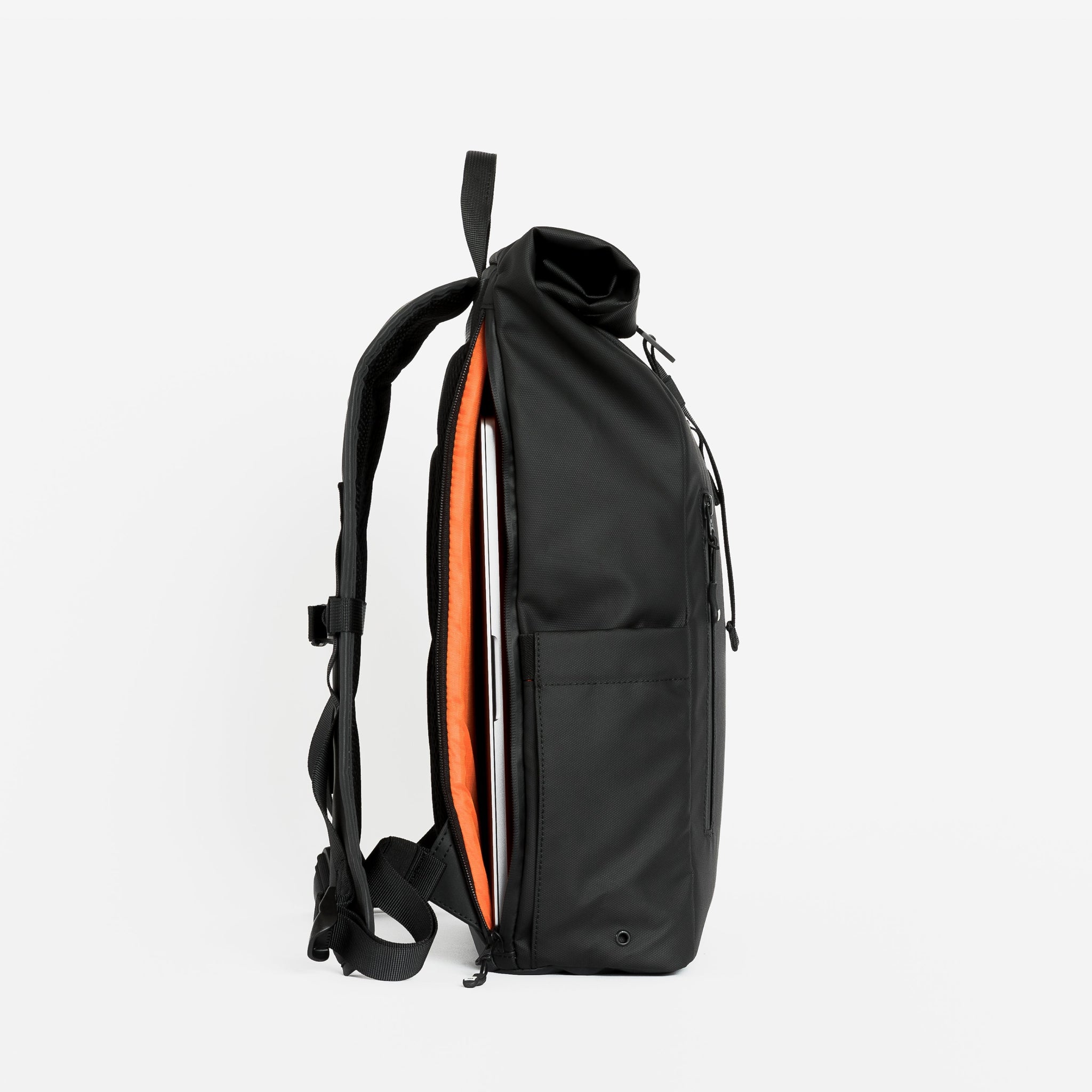 Roll Top Mini backpack All Black