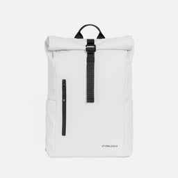 a studio shot of the front of an Arctic White roll top mini