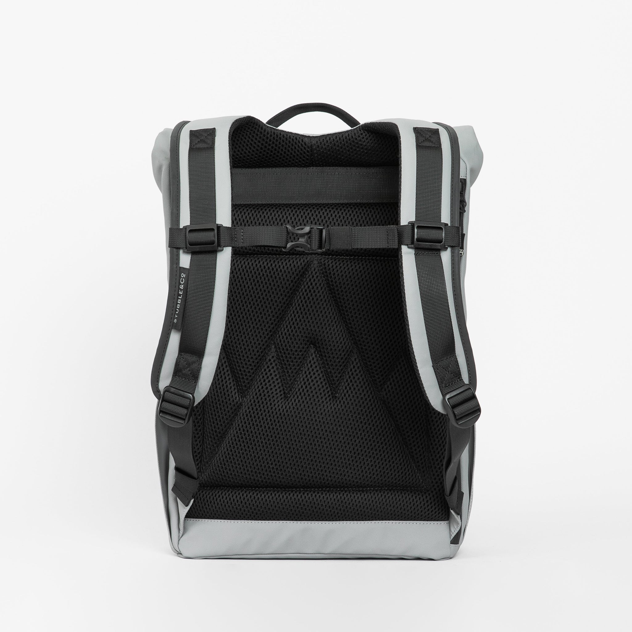 a studio shot of the back panel of a Concrete roll top mini