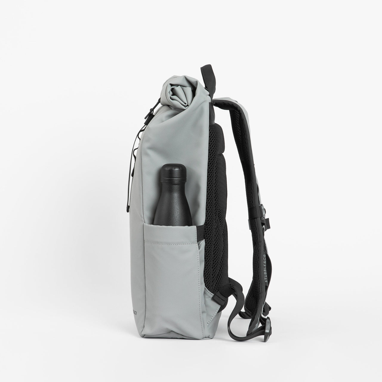 Roll Top Mini backpack in Concrete