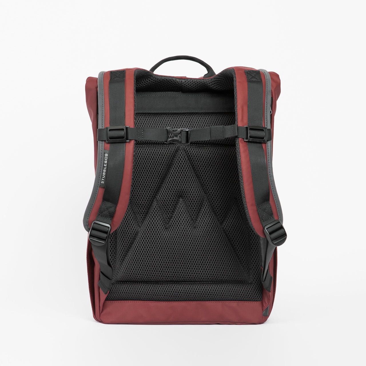 Roll Top Mini backpack in Earth Red