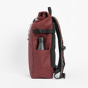 Roll Top backpack in Earth Red