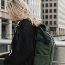 Women wearing The Roll Top in Urban Green