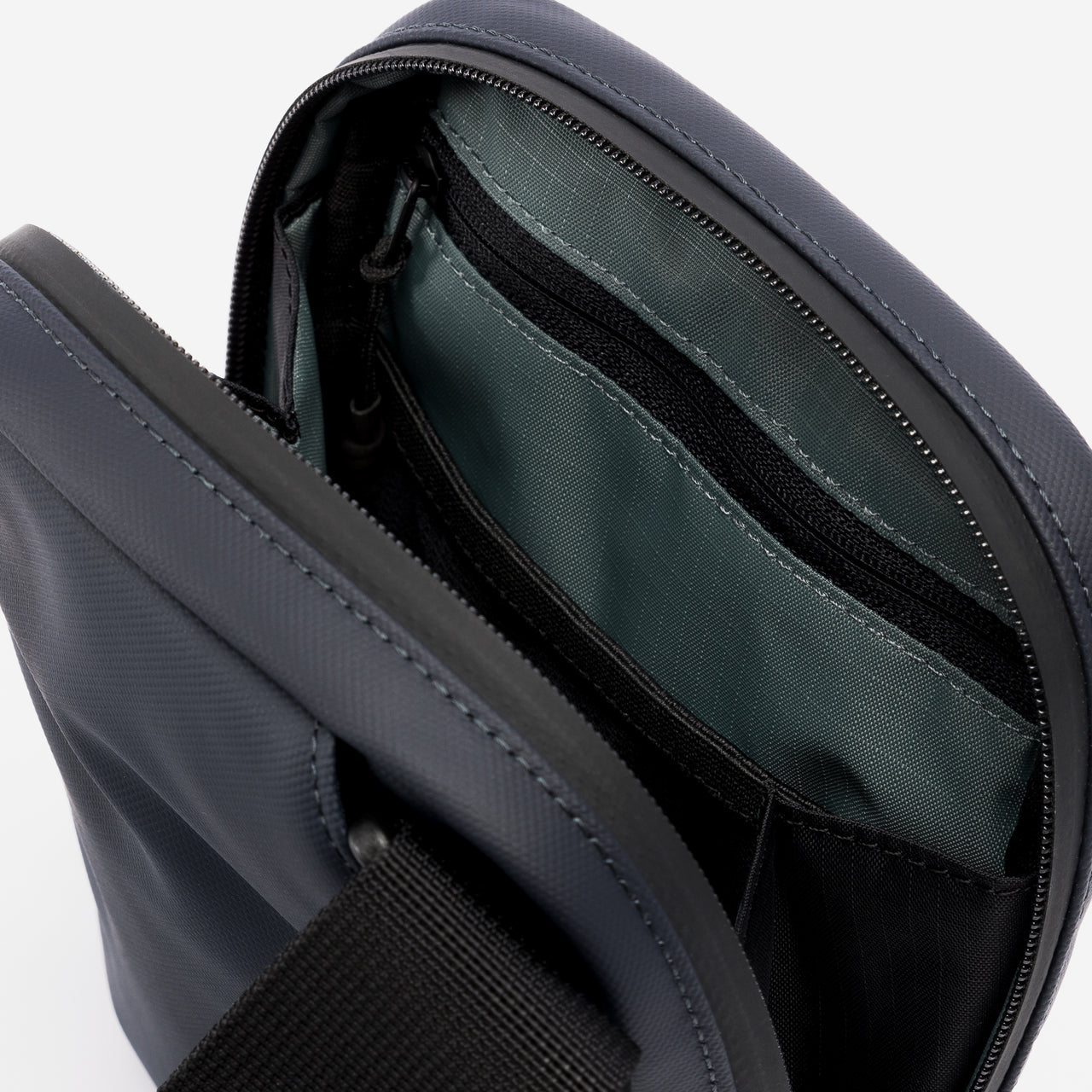 A studio shot of the interior of the Midnight Blue Tote Bag