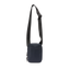 A studio shot of the front and side of a Shoulder Bagl as cut out transparent PNG-  midnight