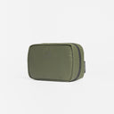A studio shot of the front of the tech bag in Urban Green