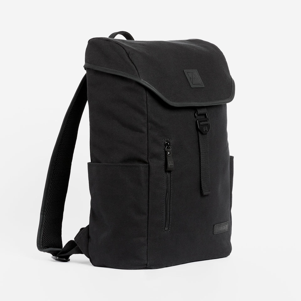The Backpack All Black side view