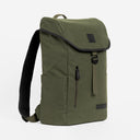 The Backpack in Olive green side angle view