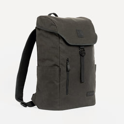 The Backpack in Pirate grey side angle view