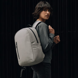 Women wearing The Everyday Backpack in Concrete