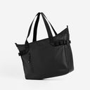 The Tote Bag in All Black front angle view